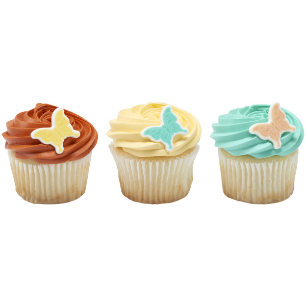 Butterfly Assortment Sweet Decor Edible Decorations 6 Count - Image 2