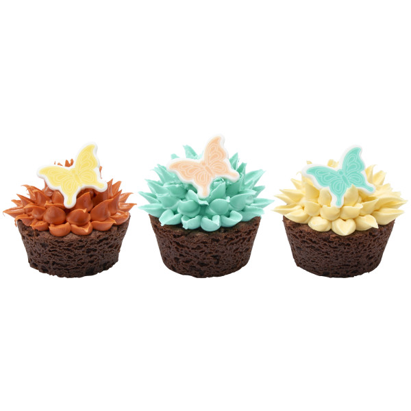 Butterfly Assortment Sweet Decor Edible Decorations 6 Count - Image 3
