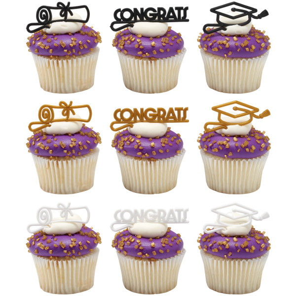 Graduation Cupcake Layon 12 count - Image 3