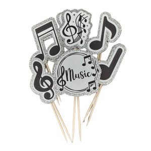 Music Cupcake Picks 12 count