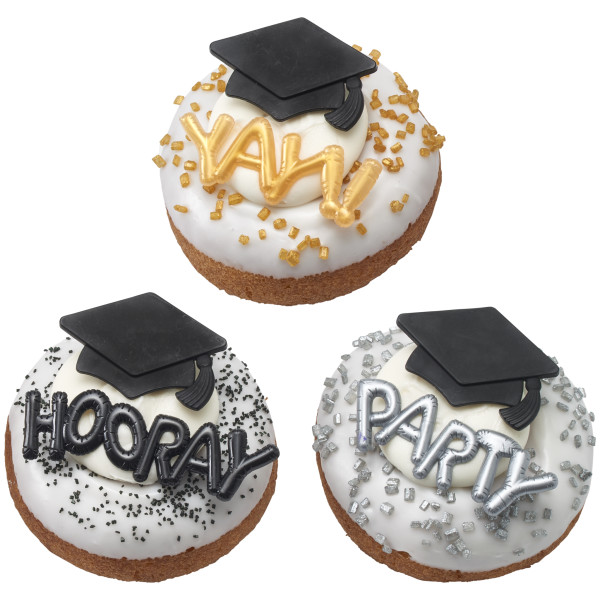 Mini Metallic Balloon Words Layon 12 count - Image 2