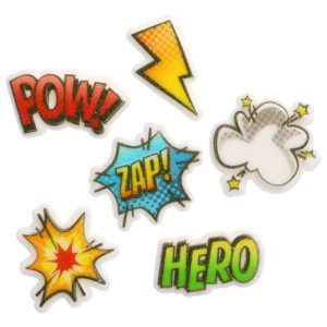 Super Hero Assortment Dec-Ons 6 count