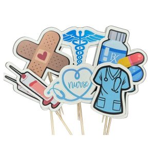 Nurse Cupcake Picks 12 count