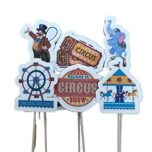 Circus Cupcake Picks 12 count
