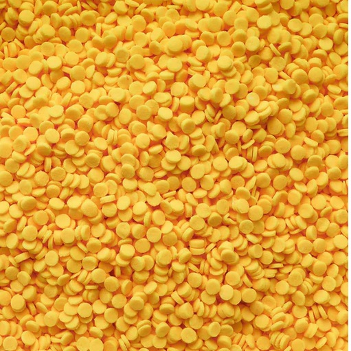 Yellow Mini Confetti Quins 5 ounce