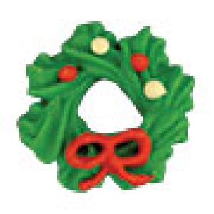Mini Wreaths w/ Bow Royal Icing 3/4 inch 6 count