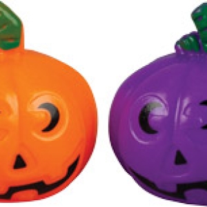 Pumpkin 3D Orange & Purple 2 count
