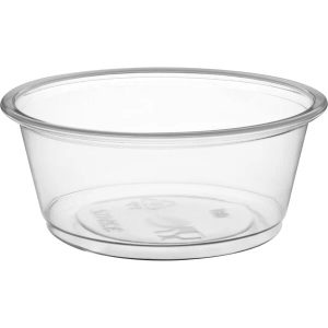 3.25 OZ Disposable Plastic Portion Cups with Lid 100 CT