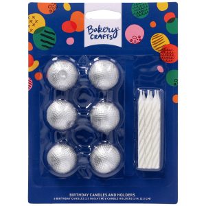 Disco Ball Candle Holders w/candles