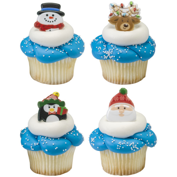 Holiday Icon Cupcake Rings 12 count - Image 2