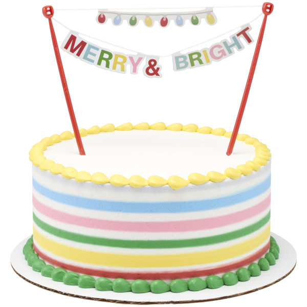 Merry & Bright Banner Layon Each - Image 2
