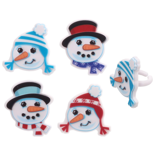 Snowman Friends Cupcake Rings 12 count - Image 2