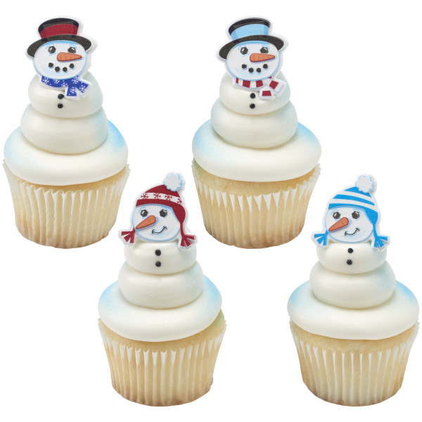 Snowman Friends Cupcake Rings 12 count - Image 3