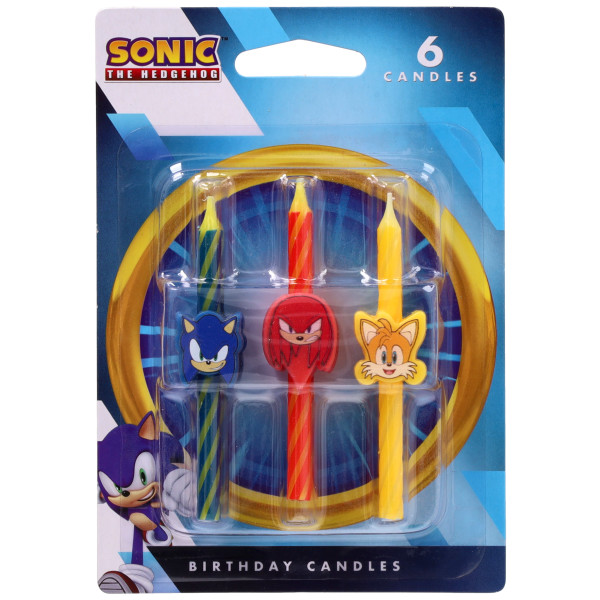 Sonic, Knuckles & Tails Icon Candle 6 count