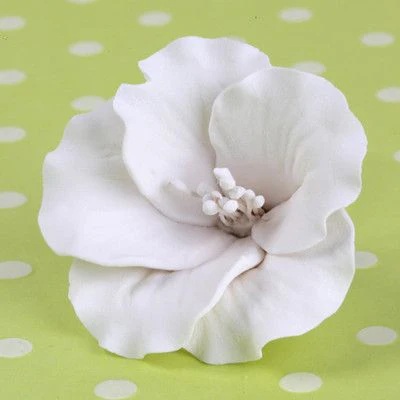 Azalea Single w/Wire White 2" 2 count
