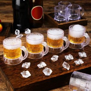 Beer Mug Shot Glasses 2 count