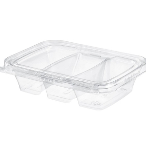 16 oz 3 Compartment Safe T Tamper Container Each
