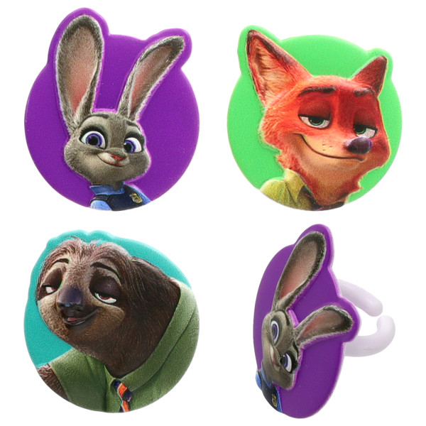 Disney's Zootopia Visit Zootopia Cupcake Rings 12 count - Image 2