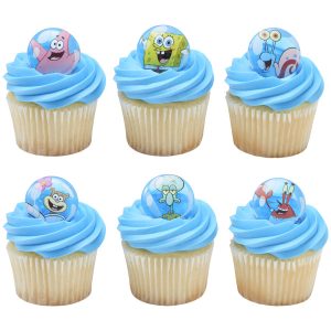 SpongeBob SquarePants Let’s Hang Cupcake Rings 12 count