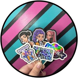 Girly Pop Demon Hunter Cupcake Picks 12 count