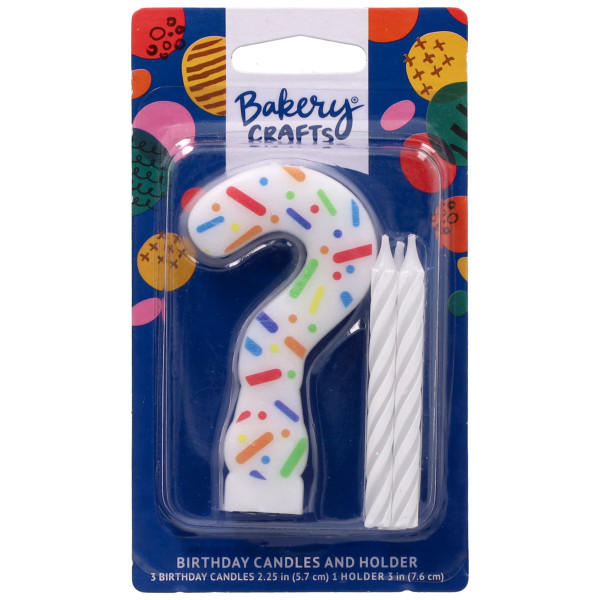#? Rainbow Sprinkle Candle Each