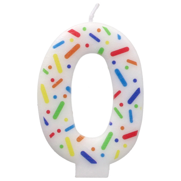 #0 Rainbow Sprinkle Candle Each - Image 2