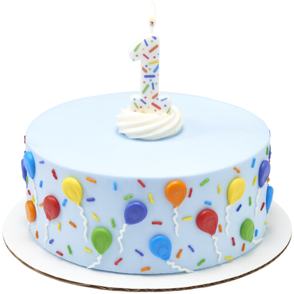 #1 Rainbow Sprinkle Candle Each - Image 3