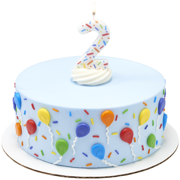 #2 Rainbow Sprinkle Candle Each - Image 3