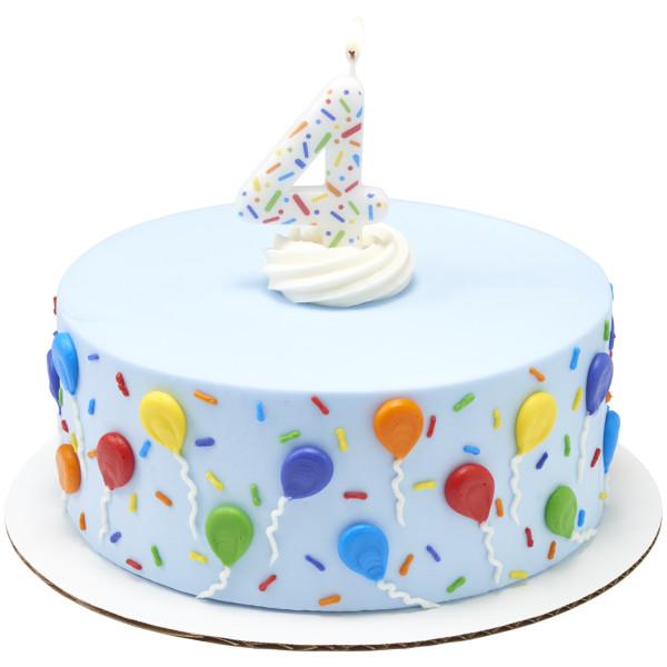 #4 Rainbow Sprinkle Candle Each - Image 2