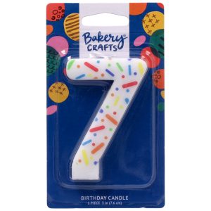 #7 Rainbow Sprinkle Candle Each