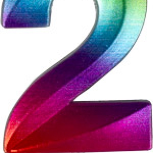 #2 Small Rainbow Metallic Candle Each