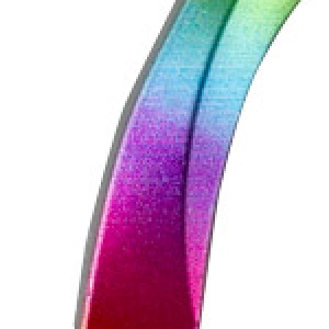 #7 Small Rainbow Metallic Candle Each