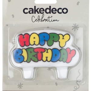 Big “Happy Birthday” Candle 4″ Each