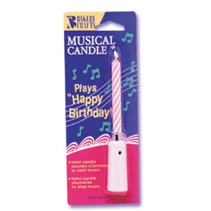 Musical Birthday Candles 2 1/2″ Each