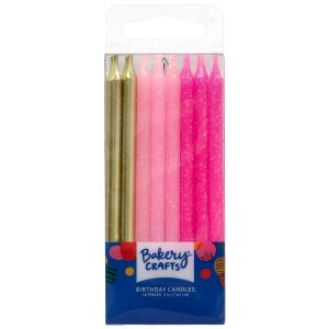 Pink Glitter & Gold Candle 16 Candles