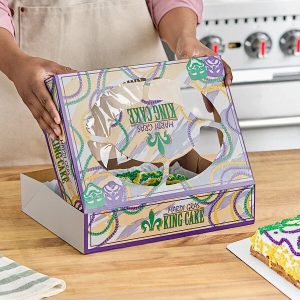 10″ x 14″ x 3″ Mardi Gras Cake Box Each