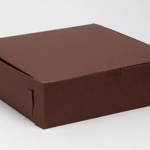 9″ x 9″ x 2 1/2″ Chocolate Brown Pie Box Each