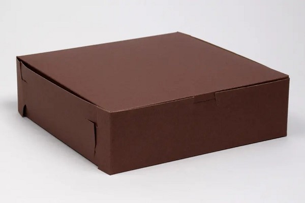 9" x 9" x 2 1/2" Chocolate Brown Pie Box Each