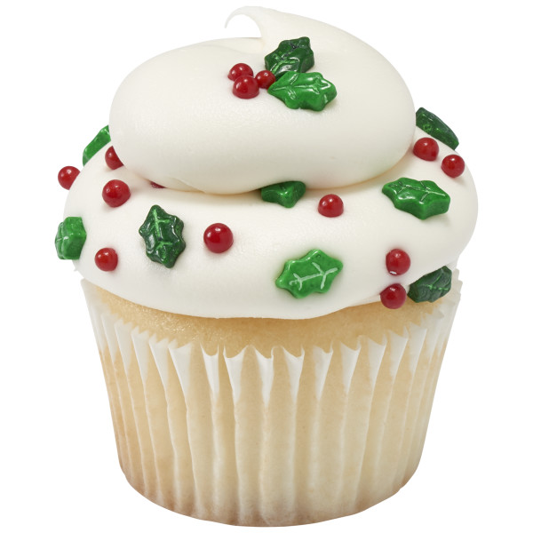 Holly Leaves and Berries Shapes Candy Sprinkles 5 OZ - Image 2