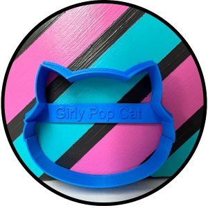 Girly Pop Cat Cookie Cutter