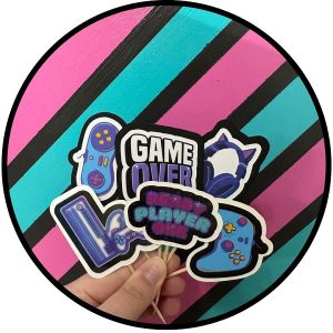 Ready Gamer Cupcake Picks 12 CT