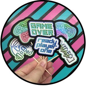 Game Over Cupcake Picks 12 CT