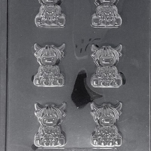 Highland Cow 6 cavity Each