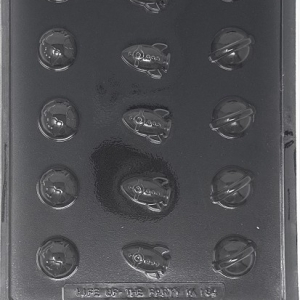 Bite Size Planets & Spaceship Candy Mold 15 cavity Each