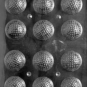 Golf Balls Chocolate Mold 12 cavity Each
