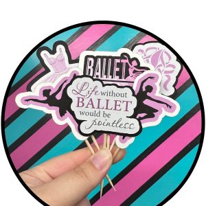 Ballet Cupcake Picks 12 CT