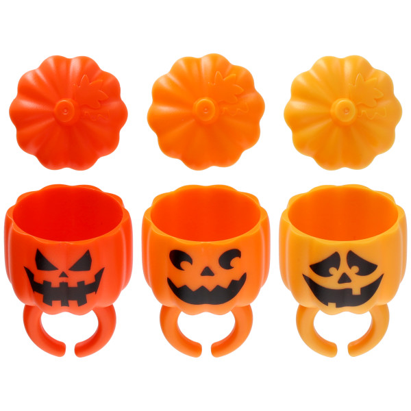 Fillable Pumpkin Cupcake Rings 12 count - Image 2