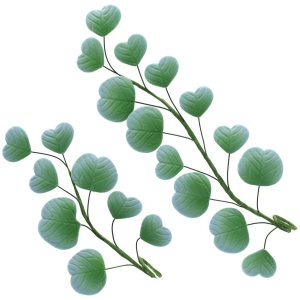 Green Eucalyptus Leaves – Red 3 Free 2 Count