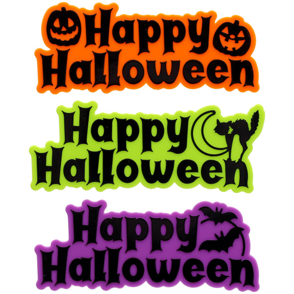 Happy Halloween Icons Layon Assorted Color Each
