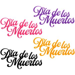 Dia de los Muertos Script Layon Assorted Color Each